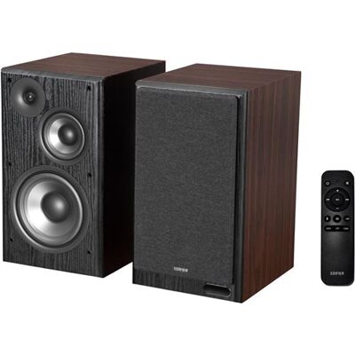 Boekenplankluidsprekers Edifier R2750db Mkii - 144w 3-wegs Actief - Subwooferuitgang - Hd Audio Bluetooth 6.0 - Walnootbruin Boekenplankluidsprekers Edifier R2750db Mkii - 144w 3-wegs Actief - Subwooferuitgang - Hd Audio Bluetooth 6.0 - Walnootbruin