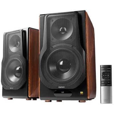 Edifier S3000MKII - Luidspreker - voor tv - 2.0-kanaal - draadloos - Bluetooth - door app geregeld - 256 watt (Totaal) - 2-weg - bruin Edifier S3000MKII - Luidspreker - voor tv - 2.0-kanaal - draadloos - Bluetooth - door app geregeld - 256 watt (Totaal) - 2-weg - bruin