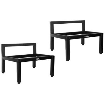 Enova Hifi Luidsprekerstandaarden Vintage Metal Stand 20 Mat zwart per paar Enova Hifi Luidsprekerstandaarden Vintage Metal Stand 20 Mat zwart per paar