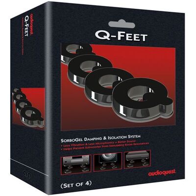Set van 4 Luidsprekerstandaards Audioquest SorboGel Q-Feet Zwart Set van 4 Luidsprekerstandaards Audioquest SorboGel Q-Feet Zwart