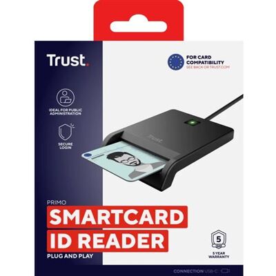 Trust Identiteitskaartlezer Primo ID Cardreader USB-C Trust Identiteitskaartlezer Primo ID Cardreader USB-C