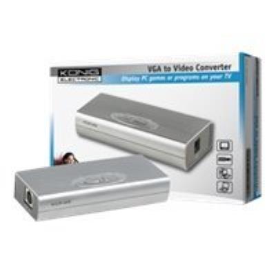Nedis König VGA to Video Converter - Videoconverter - VGA - RGB, VGA, composite video, S-video Nedis König VGA to Video Converter - Videoconverter - VGA - RGB, VGA, composite video, S-video