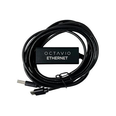 USB-C/Ethernet-adapter voor Octavio Stream Zwart USB-C/Ethernet-adapter voor Octavio Stream Zwart