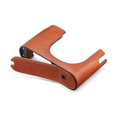 Leica Half Leren Etui voor Q3 Compact Camera Oranje Leica Half Leren Etui voor Q3 Compact Camera Oranje