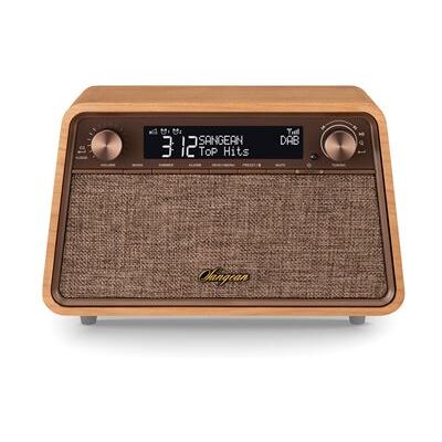 Sangean Vintage klokradio WR-201D DAB+ FM-RDS Bluetooth AUX Kersen Natuurlijk Sangean Vintage klokradio WR-201D DAB+ FM-RDS Bluetooth AUX Kersen Natuurlijk