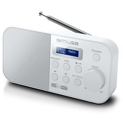 Muse Radio M-109 DBW DAB+ Wit Muse Radio M-109 DBW DAB+ Wit