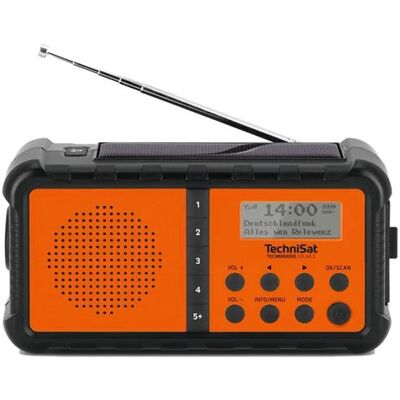 Technisat Draagbare noodradio Techniradio Solar 2 Orange Technisat Draagbare noodradio Techniradio Solar 2 Orange