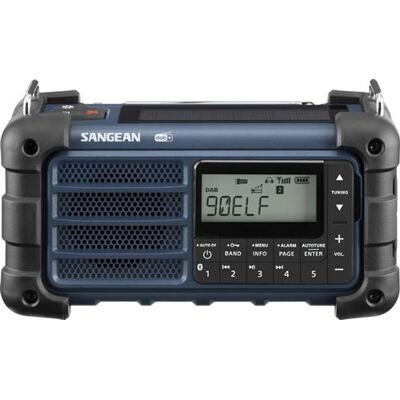 Sangean Bluetooth draagbare radio MMR-99 DAB Ocean Blue met zonnepaneel en dynamo Sangean Bluetooth draagbare radio MMR-99 DAB Ocean Blue met zonnepaneel en dynamo