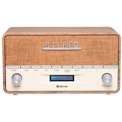Denver Digitale Retro Radio DAB-36LW Licht hout Denver Digitale Retro Radio DAB-36LW Licht hout