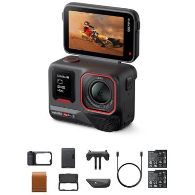 Insta360 Sportcamera pack Ace Pro 2 Flash Print Zwart Insta360 Sportcamera pack Ace Pro 2 Flash Print Zwart