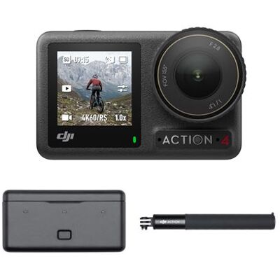 DJI Sportcamera Osmo Action 4 Adventure Combo Zwart DJI Sportcamera Osmo Action 4 Adventure Combo Zwart