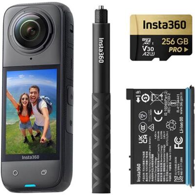 Insta360 Sportcamera X4 Adventure Combo Zwart Insta360 Sportcamera X4 Adventure Combo Zwart