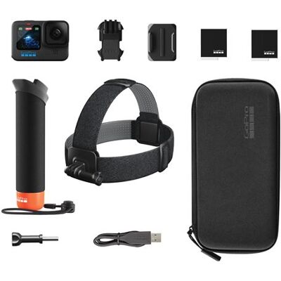 Camera Pack GoPro Hero 12 Sport Zwart + Accessoires Camera Pack GoPro Hero 12 Sport Zwart + Accessoires