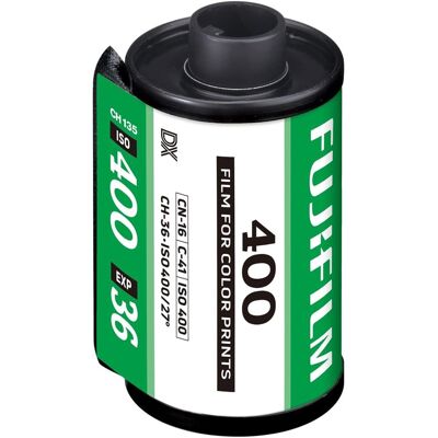 Fujifilm C400 voor filmcamera met 36 belichtingen Fujifilm C400 voor filmcamera met 36 belichtingen