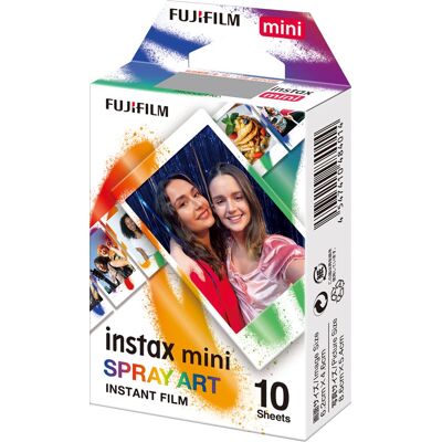 Fujifilm Pakket met 10 Instax Mini Spray Art-foto's Fujifilm Pakket met 10 Instax Mini Spray Art-foto's