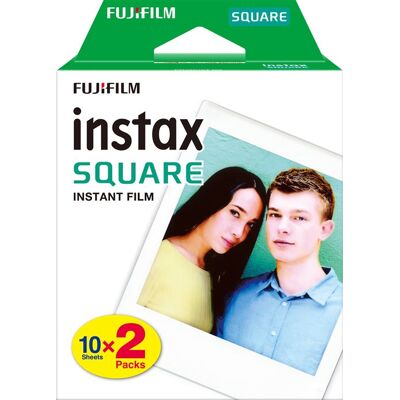 Fujifilm Film Instax Square Bi-Pack 2 x 10 opnames met wit kader Fujifilm Film Instax Square Bi-Pack 2 x 10 opnames met wit kader