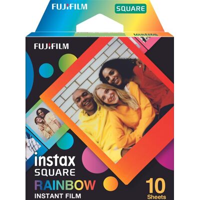 Fujifilm Film Instax Square Rainbow 10 opnames Fujifilm Film Instax Square Rainbow 10 opnames