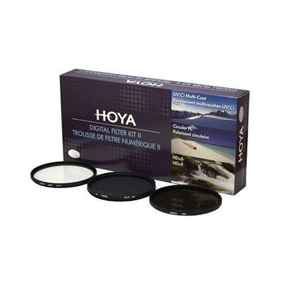 Hoya Digital Filter Kit - filterkit - neutrale dichtheid / Ultraviolet / circulaire polarisator - 72 mm Hoya Digital Filter Kit - filterkit - neutrale dichtheid / Ultraviolet / circulaire polarisator - 72 mm