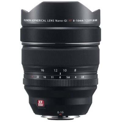 Fujifilm Hybride lens XF 8-16 mm f/2.8 R LM WR Zwart Fujifilm Hybride lens XF 8-16 mm f/2.8 R LM WR Zwart