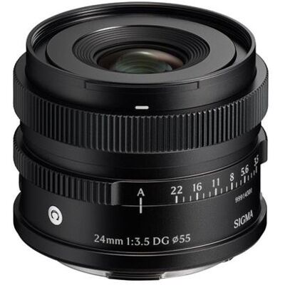 Sigma Vaste brandpuntsafstandslens DG CTP 24 mm f/3.5-22 Zwart voor Sony FE-vatting Sigma Vaste brandpuntsafstandslens DG CTP 24 mm f/3.5-22 Zwart voor Sony FE-vatting