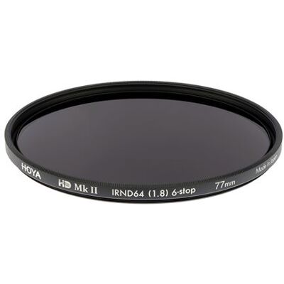 Hoya Filter HD MkII IRND64 77mm voor spiegelreflexcamera's Zwart Hoya Filter HD MkII IRND64 77mm voor spiegelreflexcamera's Zwart