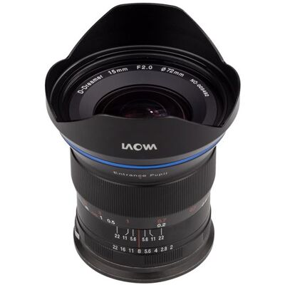 Laowa Hybride lens 15mm f/2 Zero-D voor Canon RF Laowa Hybride lens 15mm f/2 Zero-D voor Canon RF