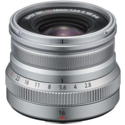Fujifilm Hybride lens XF 16 mm f/2.8 R WR Silver Fujifilm Hybride lens XF 16 mm f/2.8 R WR Silver