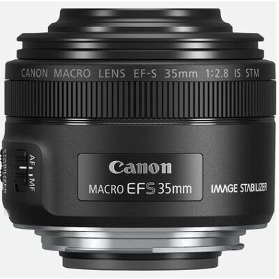 Canon EF-S 35 mm f/2.8 Macro IS STM Lens Zwart Canon EF-S 35 mm f/2.8 Macro IS STM Lens Zwart