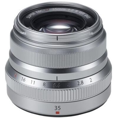 Fujifilm Fujinon XF 35 mm f/2 R WR Lens Zilver Fujifilm Fujinon XF 35 mm f/2 R WR Lens Zilver