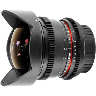 Samyang Fisheye 8-mm SLR-lens T3.8 CSII VDSLR Canon Samyang Fisheye 8-mm SLR-lens T3.8 CSII VDSLR Canon