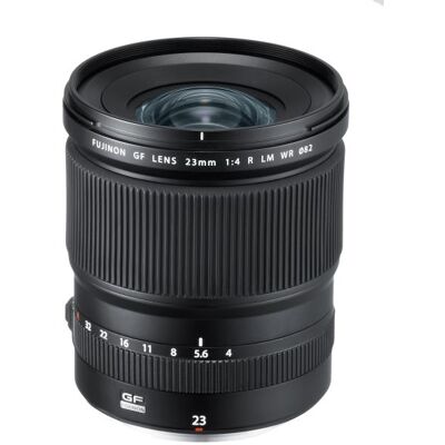 Fujifilm Objectief Fujinon GF 23 mm F4 R LM WR Zwart Fujifilm Objectief Fujinon GF 23 mm F4 R LM WR Zwart