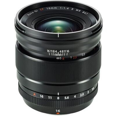 Fujifilm Hybride objectief XF 16mm f/1.4 R WR Zwart Fujifilm Hybride objectief XF 16mm f/1.4 R WR Zwart