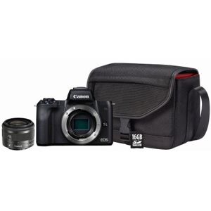 Canon EOS M50 - Value-up Kit - digitale camera - spiegelloos - 24.1 MP - APS-C - 4K / 25 beelden per seconde - 3x optische zoom EF-M 15-45 mm IS STM-lens - Wi-Fi, NFC, Bluetooth - zwart Canon EOS M50 - Value-up Kit - digitale camera - spiegelloos - 24.1 MP - APS-C - 4K / 25 beelden per seconde - 3x optische zoom EF-M 15-45 mm IS STM-lens - Wi-Fi, NFC, Bluetooth - zwart