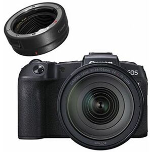 Canon EOS RP Hybride Behuizing + RF 24-105mm f/4L IS USM Lens + EF-EOS R Adapterring Canon EOS RP Hybride Behuizing + RF 24-105mm f/4L IS USM Lens + EF-EOS R Adapterring