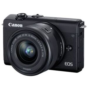 Canon EOS M200 - Digitale camera - spiegelloos - 24.1 MP - APS-C - 4K / 25 beelden per seconde - 3x optische zoom EF-M 15-45 mm IS STM-lens - Wi-Fi, Bluetooth - zwart Canon EOS M200 - Digitale camera - spiegelloos - 24.1 MP - APS-C - 4K / 25 beelden per seconde - 3x optische zoom EF-M 15-45 mm IS STM-lens - Wi-Fi, Bluetooth - zwart