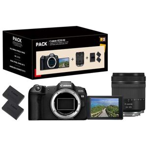 Fnac pack Canon Hybride camera EOS R8 + RF 24-105mm f/4-7,1 IS STM + 2e batterij Fnac pack Canon Hybride camera EOS R8 + RF 24-105mm f/4-7,1 IS STM + 2e batterij