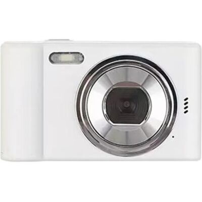 Mini-digitale camera met draagkoord, Aiorber CCD, 2,4 inch, 8x zoom, draagbare videocamera, camera met geheugenkaart, cadeau voor kinderen en studenten, wit Mini-digitale camera met draagkoord, Aiorber CCD, 2,4 inch, 8x zoom, draagbare videocamera, camera met geheugenkaart, cadeau voor kinderen en studenten, wit