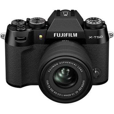Fujifilm Hybride Camera Kit X-T50 Zwart + XC15-45mm Fujifilm Hybride Camera Kit X-T50 Zwart + XC15-45mm