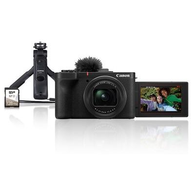 Canon Vloggerset Powershot V1 Premium Compact Camera 16-50mm F/2.8-4.5 Zwart Canon Vloggerset Powershot V1 Premium Compact Camera 16-50mm F/2.8-4.5 Zwart