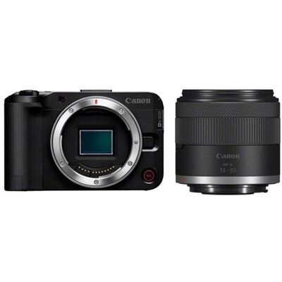 Canon Hybride camera EOS R50 Zwart + Zoomlens RF-S 14-30 mm F4-6.3 IS STM PZ Canon Hybride camera EOS R50 Zwart + Zoomlens RF-S 14-30 mm F4-6.3 IS STM PZ
