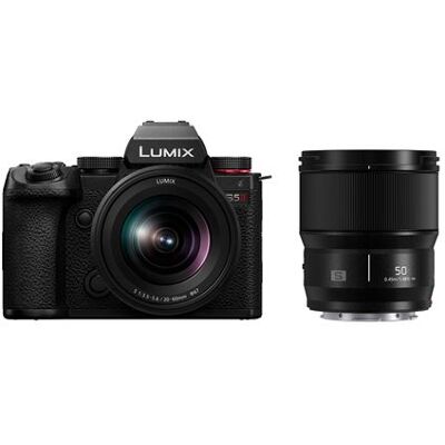 Pack Panasonic Hybride Camera Lumix S5 Mark Ii + S 20-60mm F/3.5-5.6 + S 50mm F/1.8 Pack Panasonic Hybride Camera Lumix S5 Mark Ii + S 20-60mm F/3.5-5.6 + S 50mm F/1.8