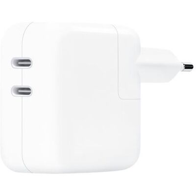 Apple Dual Port USB Type C Voedingsadapter 35 Watt Wit Apple Dual Port USB Type C Voedingsadapter 35 Watt Wit
