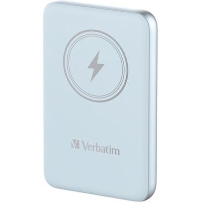 Verbatim Charge 'n' Go - Draadloze voedingsbank - magnetische montage - Li-pol - 10000 mAh - 20 watt - 2.4 A - Apple Fast Charge, PD 3.0, QC 3.0, Apple 2.4A, USB BC 1.2 (USB-C) - blauw Verbatim Charge 'n' Go - Draadloze voedingsbank - magnetische montage - Li-pol - 10000 mAh - 20 watt - 2.4 A - Apple Fast Charge, PD 3.0, QC 3.0, Apple 2.4A, USB BC 1.2 (USB-C) - blauw