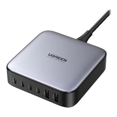 Ugreen Nexode - Netspanningsadapter - 200 Watt - 6 uitgangsaansluitingen (4 x USB-C, 2 x USB) Ugreen Nexode - Netspanningsadapter - 200 Watt - 6 uitgangsaansluitingen (4 x USB-C, 2 x USB)