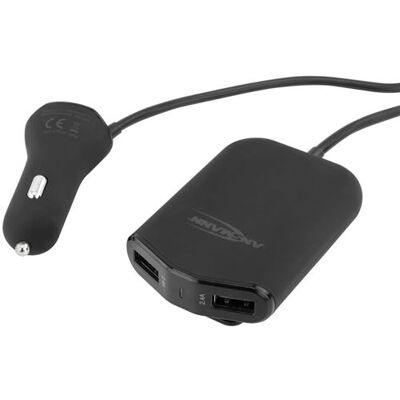 Ansmann Auto USB-lader met 4 poorten 496 9,6 A 1000-0017 Ansmann Auto USB-lader met 4 poorten 496 9,6 A 1000-0017
