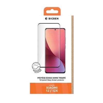 BIGBEN Connected - Schermbeschermer voor mobiele telefoon - 3D - glas - framekleur zwart - voor Xiaomi 12 BIGBEN Connected - Schermbeschermer voor mobiele telefoon - 3D - glas - framekleur zwart - voor Xiaomi 12
