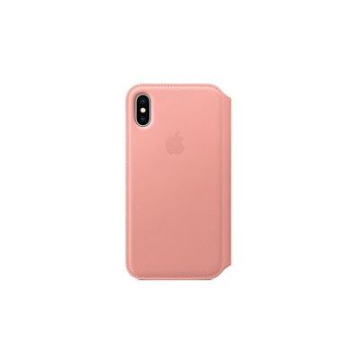 Apple - Flip cover voor mobiele telefoon - leer - zachtroze Apple - Flip cover voor mobiele telefoon - leer - zachtroze