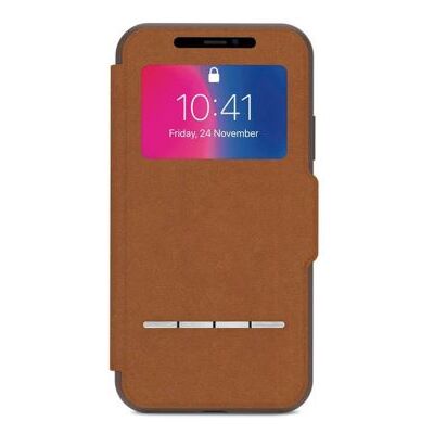 Moshi SenseCover - Flip cover voor mobiele telefoon - karamelbruin Moshi SenseCover - Flip cover voor mobiele telefoon - karamelbruin