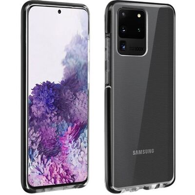 Akashi - Achterzijde behuizing voor mobiele telefoon - robuust - zwart, transparant - voor Samsung Galaxy S20 Ultra 5G Akashi - Achterzijde behuizing voor mobiele telefoon - robuust - zwart, transparant - voor Samsung Galaxy S20 Ultra 5G