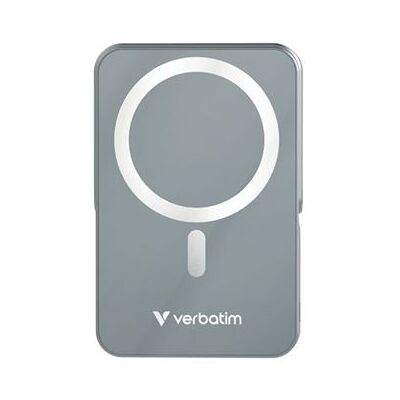 Verbatim Charge 'n' Go - Draadloze voedingsbank - magnetisch, met standaard - Li-pol - 10000 mAh - 20 Watt - 3 A - PD (USB-C) - grijs Verbatim Charge 'n' Go - Draadloze voedingsbank - magnetisch, met standaard - Li-pol - 10000 mAh - 20 Watt - 3 A - PD (USB-C) - grijs